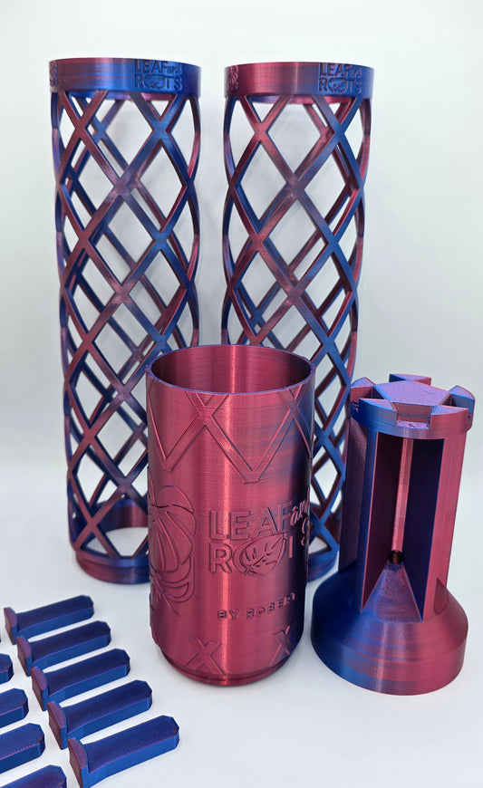 Wurzelturm 2.0 Glänzend Zweifarbig Blau Rot