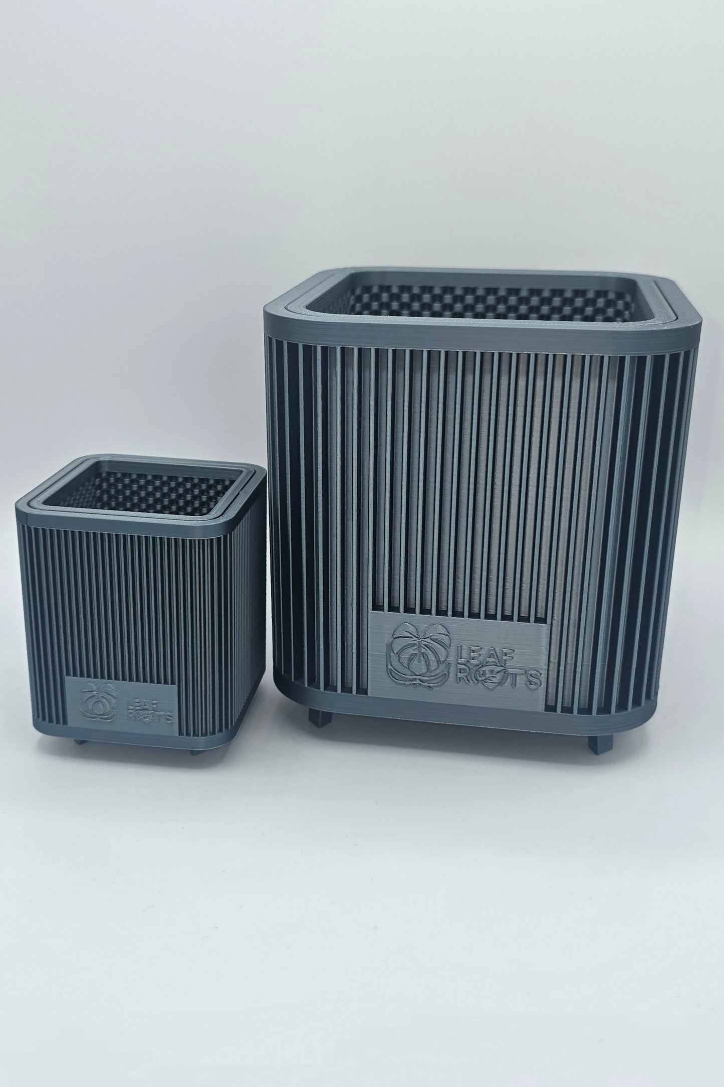 AirRoot Selbstbewässerungstopf Glänzend Titan Grau