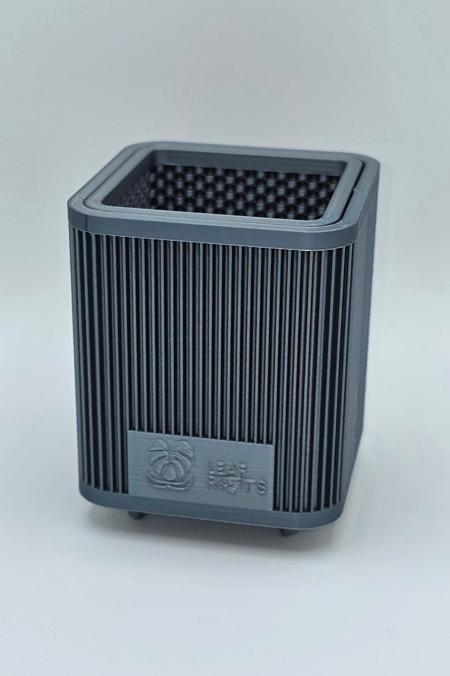 AirRoot Selbstbewässerungstopf Glänzend Titan Grau