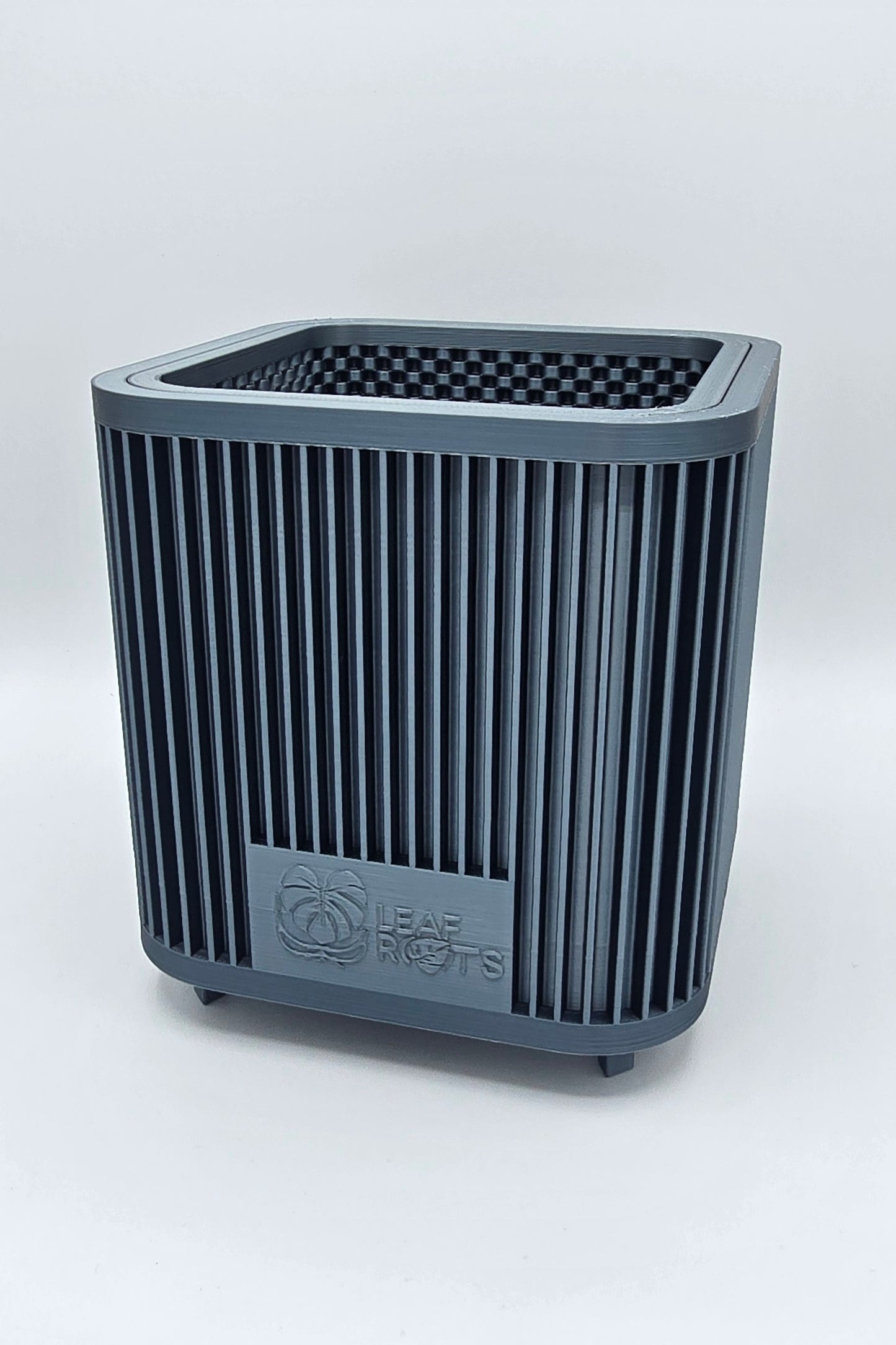 AirRoot Selbstbewässerungstopf Glänzend Titan Grau