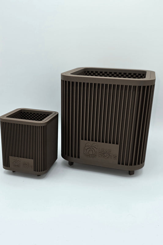 AirRoot Selbstbewässerungstopf Schokoladenbraun Matt