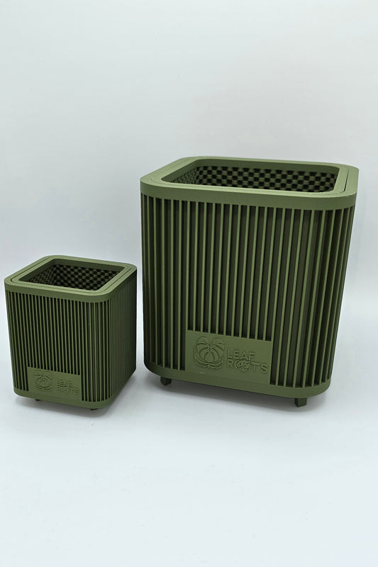 AirRoot Selbstbewässerungstopf Olivgrün Matt