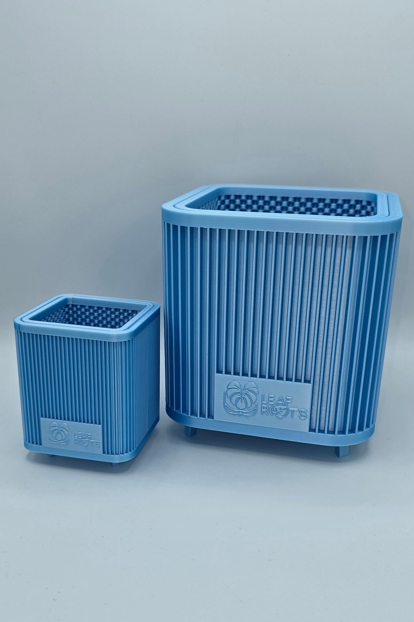 AirRoot Selbstbewässerungstopf Glänzend Eisblau