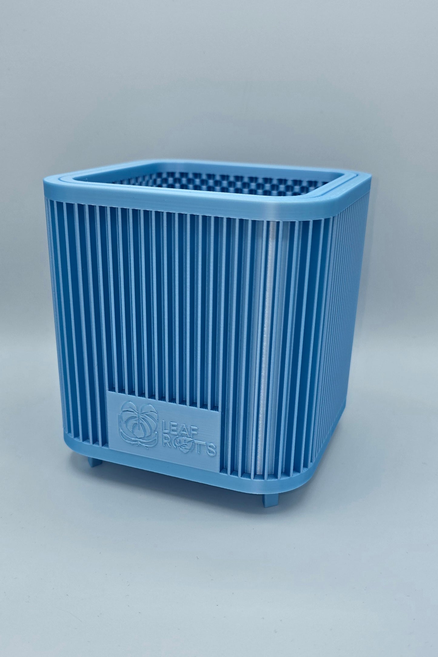 AirRoot Selbstbewässerungstopf Glänzend Eisblau