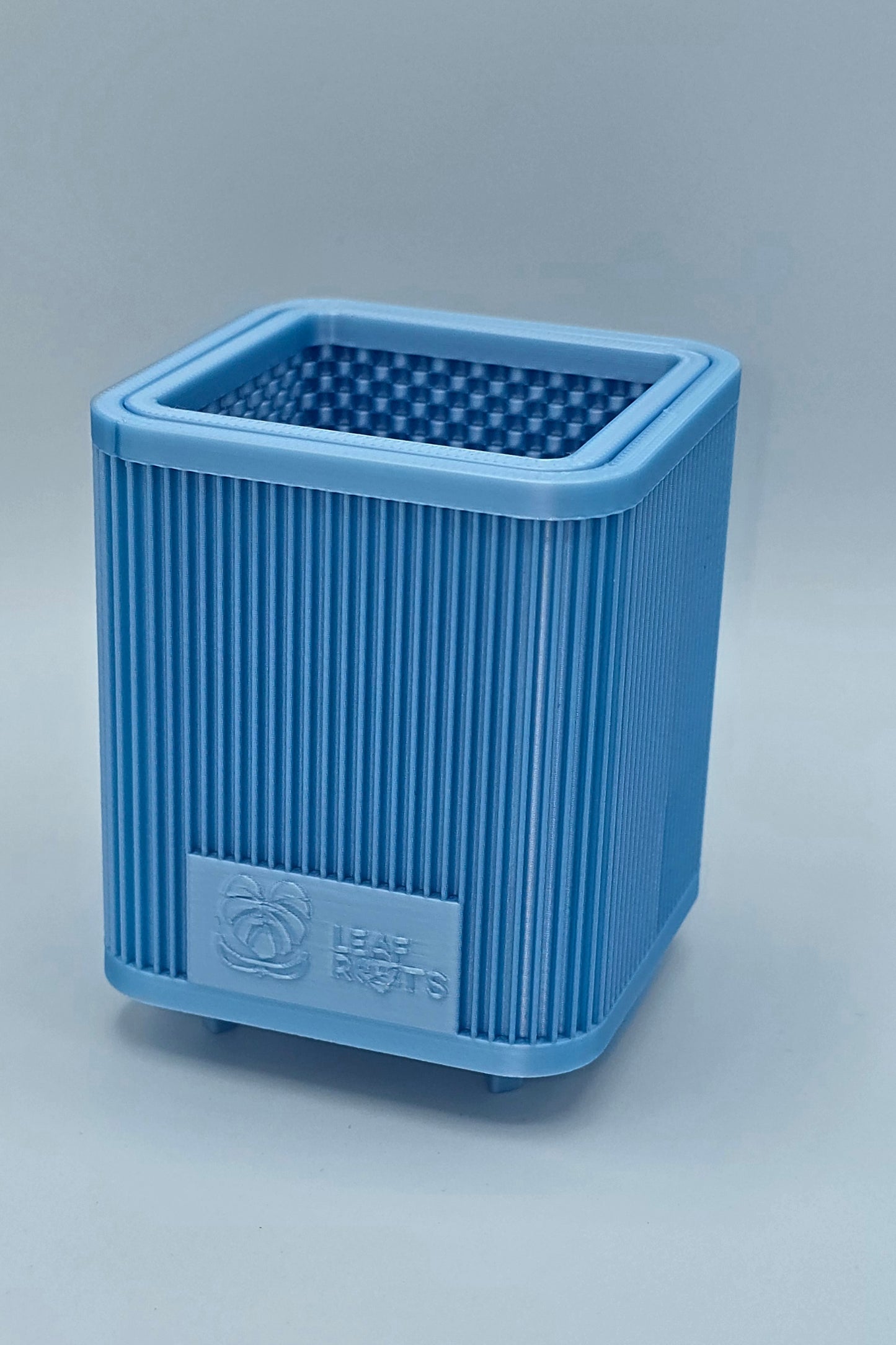 AirRoot Selbstbewässerungstopf Glänzend Eisblau