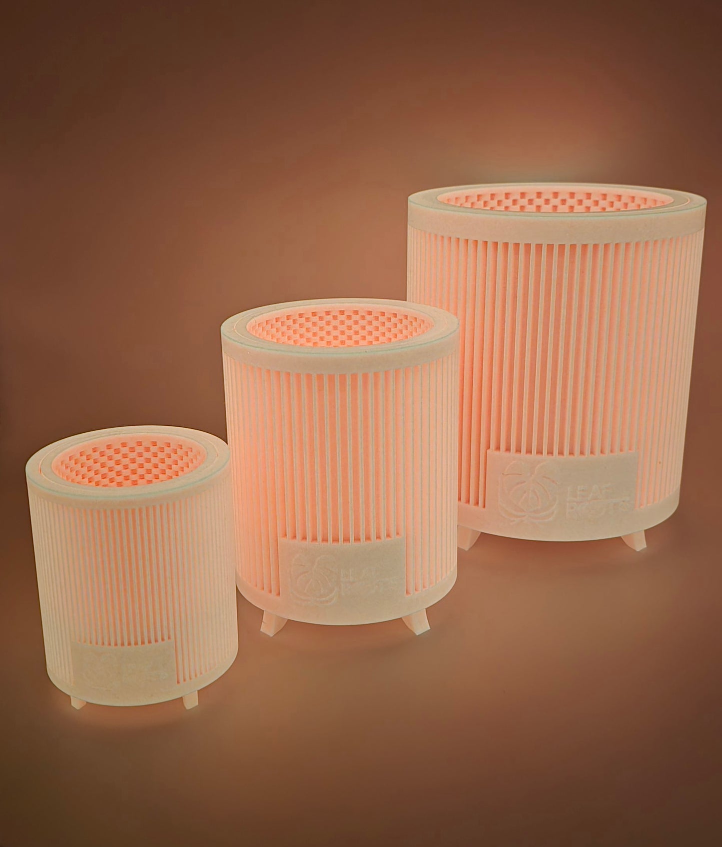 AirRoot Rund Selbstbewässerungstopf Coral Pink Glow Limited Edition