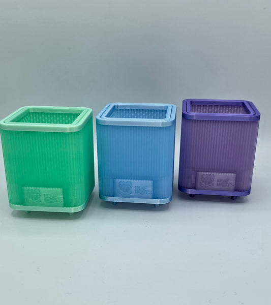 AirRoot Eckig Selbstbewässerungstopf Transparent Serie